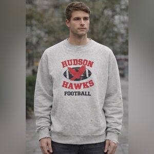 Vintage Lee “Hudson Hawks Football” Crewneck Sweatshirt 🏈🦅